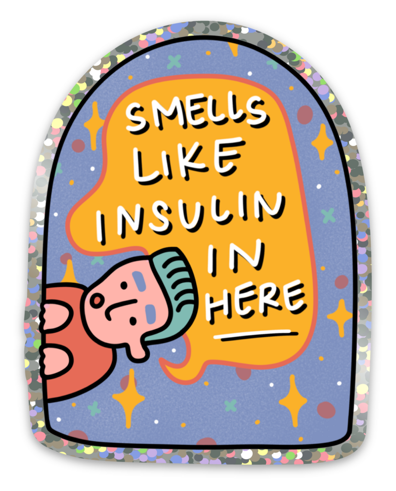 smells like insulin sticker
