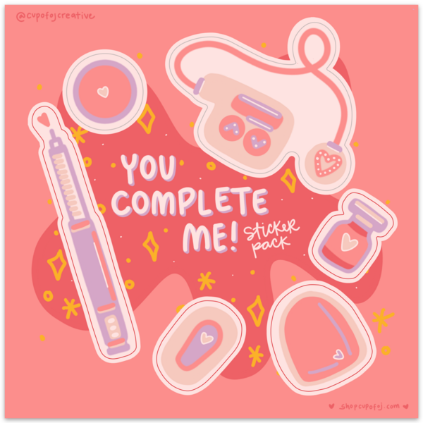 you complete me sticker pack