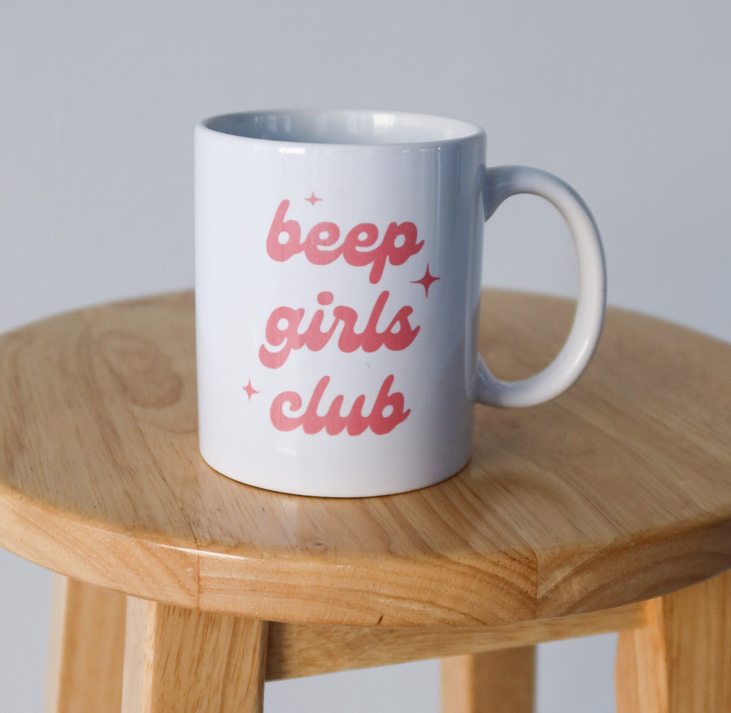 beep girls club mug