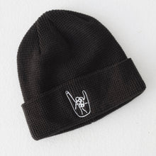 Load image into Gallery viewer, rock on fingerprick beanie
